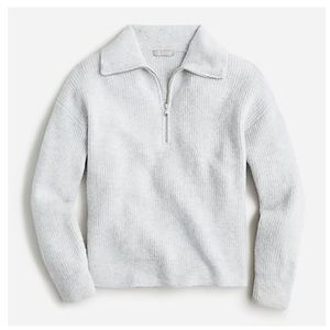NWT Half-zip stretch wool sweater